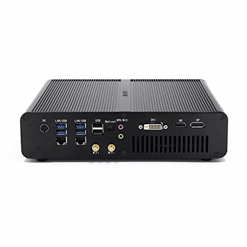 Mini PC Windows 10 Pro, Core i7-7820HQ/HK, Mini Gaming PC Discrete Graphics GTX 1650, 16GB RAM DDR4, 512GB NVME SSD, Type-C, 8 x USB, WiFI6+BT5.0, Dual Gigabit Ethernet HDMI+DP+DVI Triple Displays