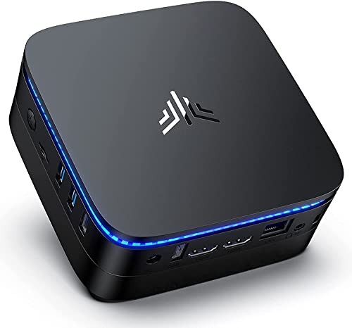 Mini PC Windows 10 Pro, NiPoGi 12GB RAM 128GB ROM Procesador Pentium J4205 Ordenadores de sobremesa, Soporte 4K HD, 2.4G + 5G Dual WiFi, Gigabit Ethernet, Bluetooth 4.2 Micro PC