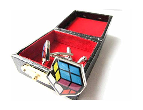 Miniblings Cubo de Rubik Gemelos Botones con la Caja de Juego de Game Cube