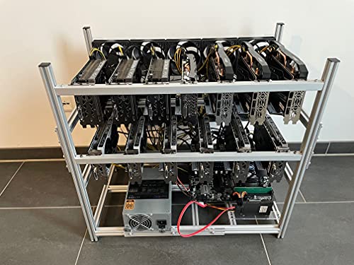 Mining Frame Rig Case - Carcasa para 13GPU Crypto Mining Open Air Minig Rig