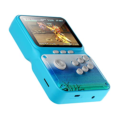 MiRUSI Q9 - Consola de juegos portátil (3 pulgadas, 500 juegos, para estudiantes), color azul