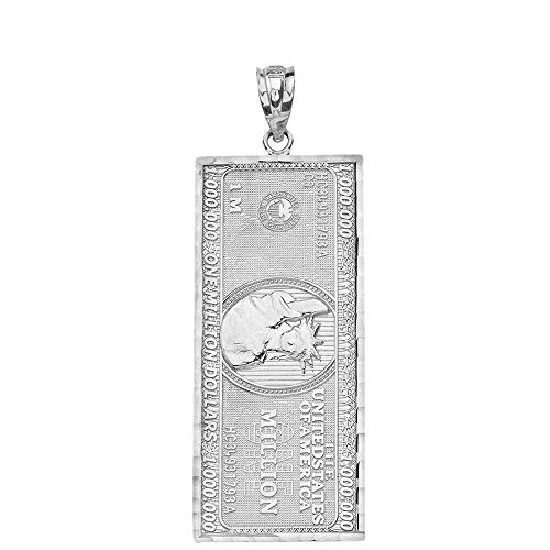 Mis Tesoritos Collar de Plata de Doble Filo con Collar de un millón de dólares (Grande) (Longitud de Cadena Disponible 40cm- 45cm - 50cm - 55cm)