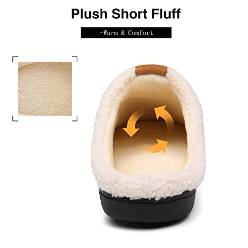 Mishansha Pantuflas Hombre Zapatillas de Estar por Casa para Mujer Invierno Antideslizantes CáLido Cómodas Memory Foam Slippers Pavo Rojo, Gr.40/41 EU