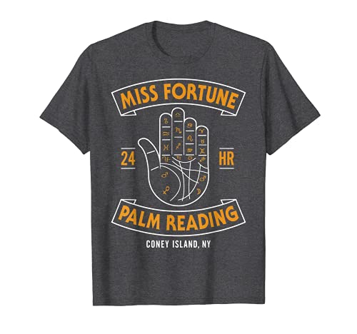 Miss Fortune Palm Reading Coney Island Vintage Camiseta