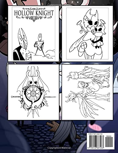 Mixigaming! - Hollow Knight Coloring Book: Creative Gift For Those Who Are Huge Fans Of Hollow Knight, Relaxing And Relieving Stress