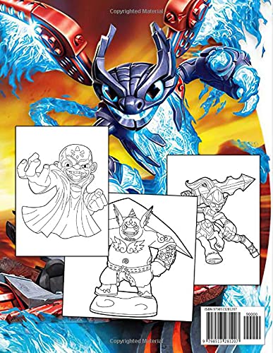 Mixigaming! - Skylanders Coloring Book: An Ideal Gift For Fans Of Video Game | Vivid Illustrations, Stimulate Creativity