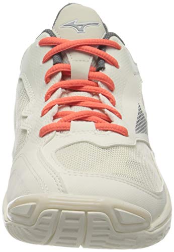 Mizuno Wave Inspire 16, Handball Shoe Mujer, Whtsand/Qshade/Fusionc, 38 EU
