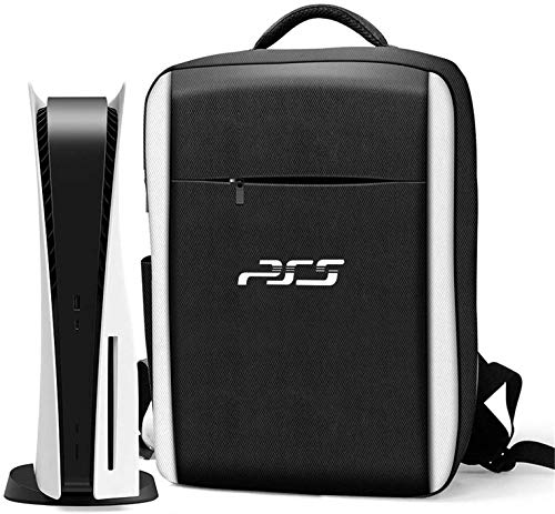 Mochila PS5 Bolsa para portátil Estuche de transporte Compatible con Playstation 5 y Ps5 Edición digital, Bolsa de almacenamiento portátil impermeable, Bolsa de viaje Ps5 para el controlador Ps5