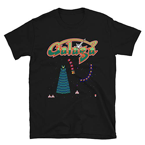 Mod.5 Arcade Galaga 1981 Space Invaders Video Game Juego 80s Retro Vintage Gaming Console Aliens 8-bits Gamer Camiseta T-Shirt