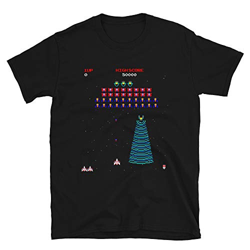 Mod.6 Arcade Galaga 1981 Space Invaders Video Game Juego 80s Retro Vintage Gaming Console Aliens 8-bits Gamer Camiseta T-Shirt