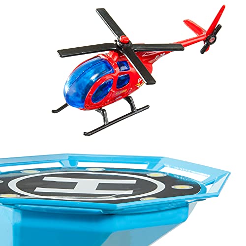 MOLTO | Parking Infantil de 4 Plantas con Garaje, Rampas, Helipuerto, Lavadero, Ascensor y Gasolinera | Incluye un Helicóptero | Juguetes Educativos para Niños y Niñas | De 3 a 8 años