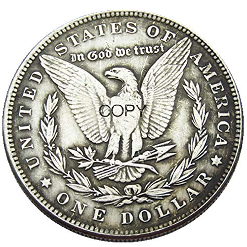 Moneda de Copia Creativa con Calavera y Tibias Cruzadas Tallada a Mano en dólar Estadounidense de 1921