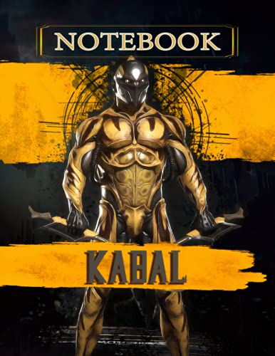 Mortal Kombat 11 Kabal "Heh heh heh heh heh heh heh." / Video Games Notebook Wide Ruled 120 pages (8.5 x 11): Notebook / Journal for Writing, Wide ... Game Fans and Gamers, for Boys and Girls.
