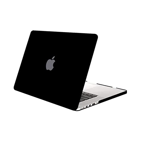 MOSISO Funda Dura Compatible con MacBook Pro 13 Retina A1502 / A1425 (Versión 2015/2014/2013/fin 2012), Ultra Delgado Carcasa Rígida Protector de Plástico Cubierta, Negro