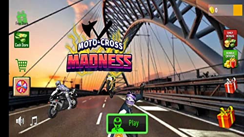 Moto Cross Madness: Crazy Bike Attack Game