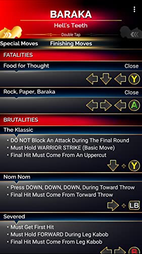 Moves for Mortal Kombat 11