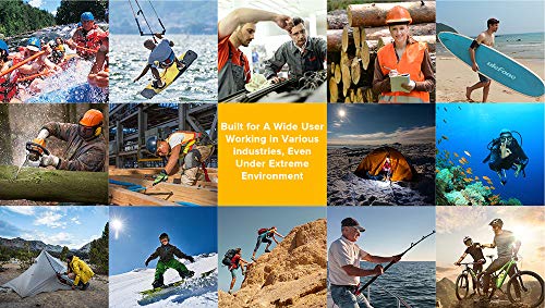 Móvil Resistente (2020), Ulefone Armor X7 Pro Android 10 4G Teléfono Móviles Antigolpes IP68, Batería 4000 mAh, Fotografía Submarina, Quad-Core 4GB+32GB, Dual SIM/GPS/NFC, Desbloqueo Facial Naranja