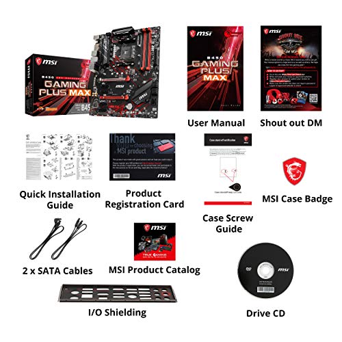 MSI B450 Gaming Plus MAX - Placa Base Performance Gaming (Socket AM4/B450/DDR4/S-ATA 600/ATX)