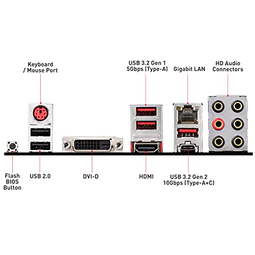 MSI B450 Tomahawk MAX II Placa Base Gaming (AMD Ryzen 3000 3a Gen ryzen AM4, DDR4, M.2, USB 3.2 Gen 1, Wi-Fi, HDMI, ATX)