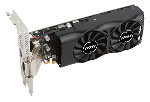 MSI GeForce GTX 1050 Ti 4GT LP - Tarjeta gráfica (refrigeración DUAL FAN, 4 GB memoria GDDR5)