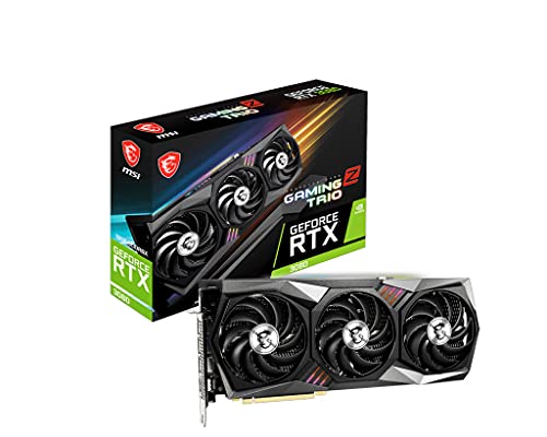 MSI GeForce RTX 3080 - Tarjeta gráfica Gaming Z Trio 10G LHR RTX 3080, 1830MHz, Tri FROZR Fan, 10 GB GDDR6X, 320 bit, PCI Express Gen 4, DisplayPort v1.4a, HDMI, Zero Frozr
