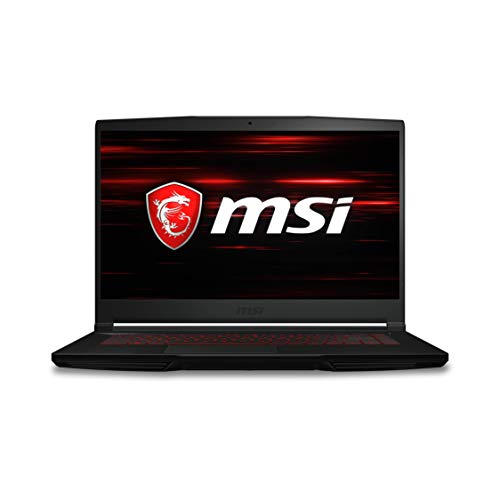 MSI GF63 Thin 10SCSR-1051XES - Ordenador portátil de 15.6" FullHD 60Hz ( Intel Core i7-10750H, 16GB RAM, 512GB SSD, Nvidia GTX1650Ti-4GB, Sin Sistema Operativo) Negro - Teclado QWERTY Espanol