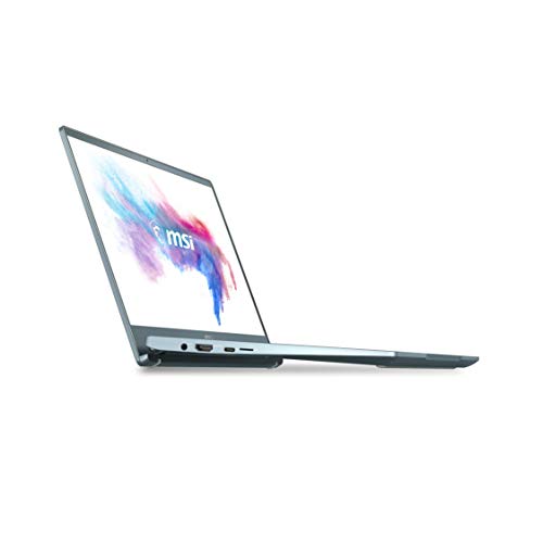 MSI Modern 14 B10MW-421XES - Ordenador portátil de 14" FullHD (Intel Core i5-10210U, 8 GB RAM, 512GB SSD, Iris Xe Graphics, Sin Sistema Operativo) Roca Azul - Teclado QWERTY Español