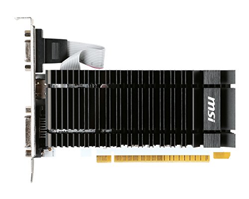 MSI N730K-2GD3H/LP NVIDIA GeForce GT 730 2GB - Tarjeta gráfica (Pasivo, NVIDIA, GeForce GT 730, GDDR3, PCI Express 2.0, 4096 x 2160 Pixeles)
