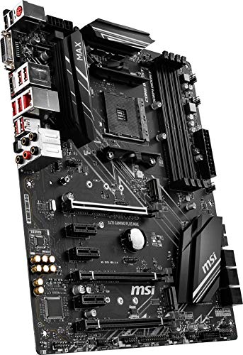 MSI X470 GAMING PLUS MAX - Placa base Performance Gaming (4 PCI-E Gen3 , Audio boost, conectores pin 8+4, Mystic Light RGB)