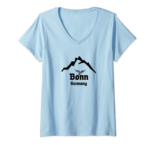 Mujer Bonn, Alemania Ciudad Alemania, Alemania Camiseta Cuello V