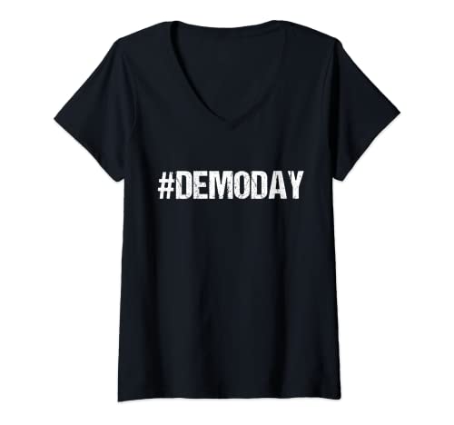 Mujer Demo Day: #Demoday House-Flipper Fixer Camiseta Camiseta Cuello V