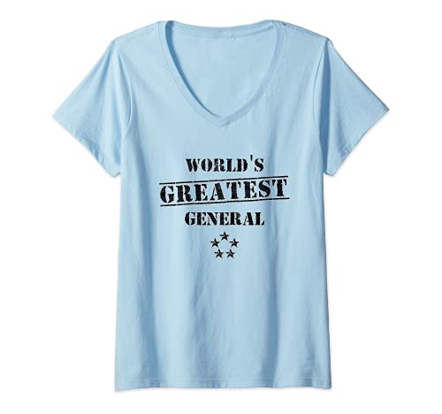 Mujer Juego de estrategia de amor - Worlds Greatest General - Funny Gamer Camiseta Cuello V