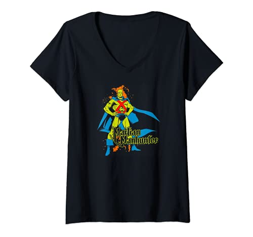 Mujer Justice League Martian Manhunter Camiseta Cuello V