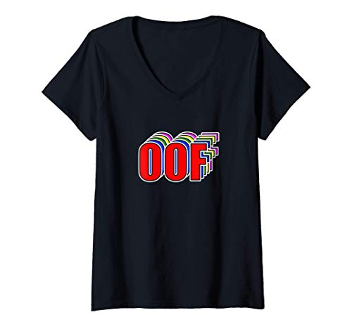 Mujer Oof Meme Internet Slang Funny Kids Saying Gamer Gift Camiseta Cuello V