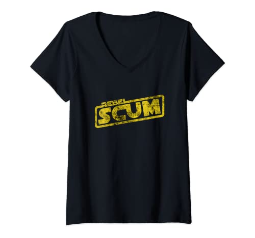 Mujer Rebelde Scum Gift | Cita de película Blockbuster Camiseta Cuello V