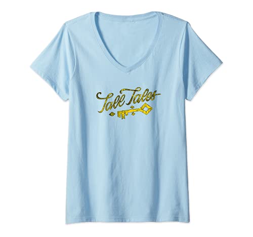 Mujer Sea of Thieves Tall Tales Golden Key Camiseta Cuello V