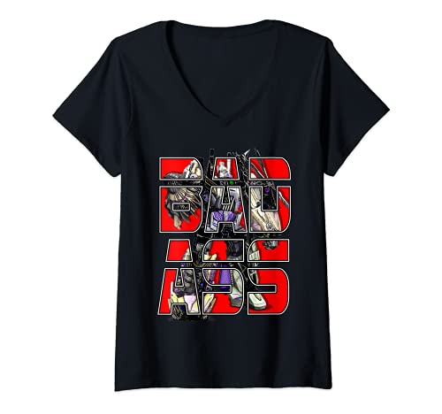 Mujer US Transformers Fall Of Cybertron Bruticus Bad Ass 01 Black Camiseta Cuello V