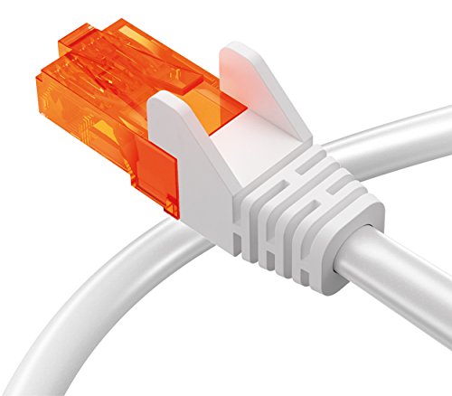 mumbi 26596 Cat.5e S/UTP Cable de Red Ethernet LAN Patch con conectores RJ-45 30.0m, blanco
