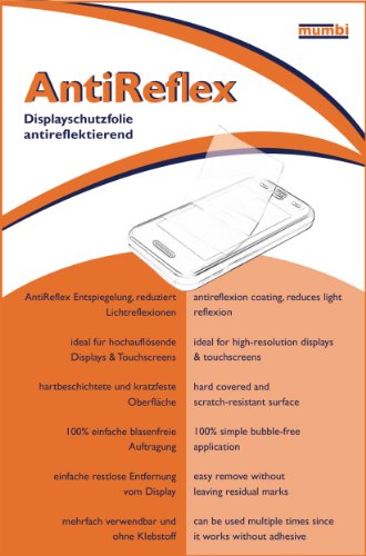 mumbi - Protector de pantalla para Nintendo 3DS 3 DS XL (4 unidades, antirreflectante, antihuellas)