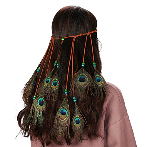 MWOOT 50 pcs Plumas Pavo Real, Plumas Ojo Pavo Real Verde para Arte de Manualidades Bricolaje, Plumas Cola Pavo Real para Decoración Banquete de Boda de la Mascarada del Carnaval (28-32CM)