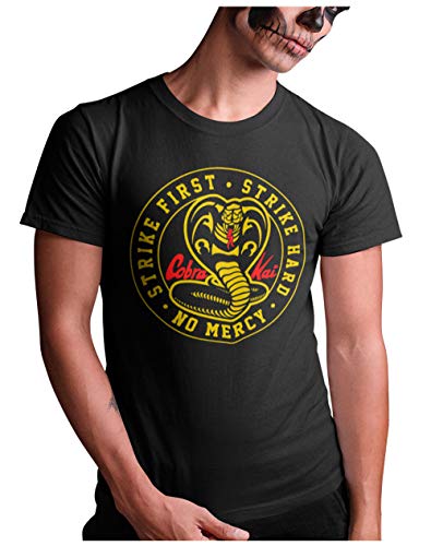 Mx Games Camiseta Cobra Kai Unisex ► Serie TV Custom Emblem (Negro, M)