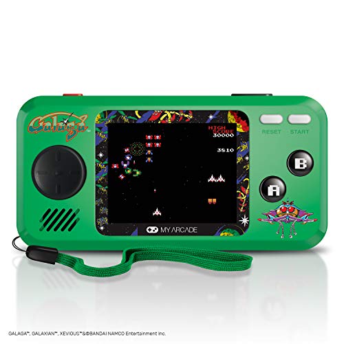 MY ARCADE-3244 Galaga Pocket Player, Color Verde (3244)