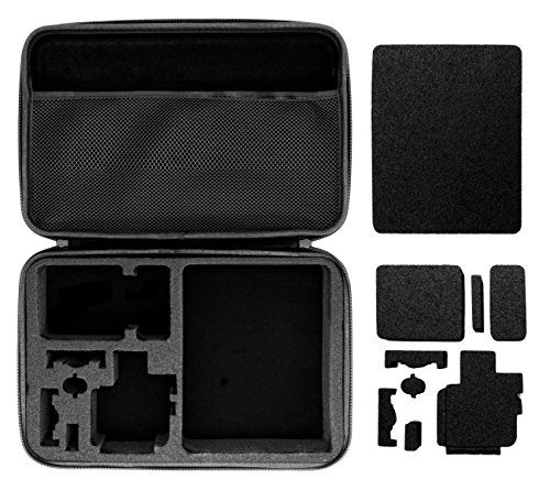 MyGadget Estuche p.ej Action Camera GoPro y Accesorios a Prueba de Golpes - Bolsa de Viaje Protectora Compatible con GoPro Hero 10 9 8 7 Xiaomi Yi - Talla L
