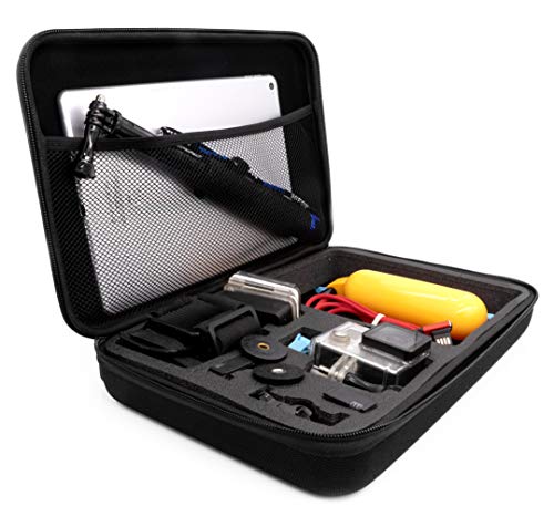 MyGadget Estuche p.ej Action Camera GoPro y Accesorios a Prueba de Golpes - Bolsa de Viaje Protectora Compatible con GoPro Hero 10 9 8 7 Xiaomi Yi - Talla L