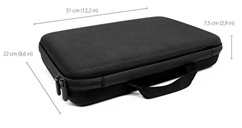 MyGadget Estuche p.ej Action Camera GoPro y Accesorios a Prueba de Golpes - Bolsa de Viaje Protectora Compatible con GoPro Hero 10 9 8 7 Xiaomi Yi - Talla L