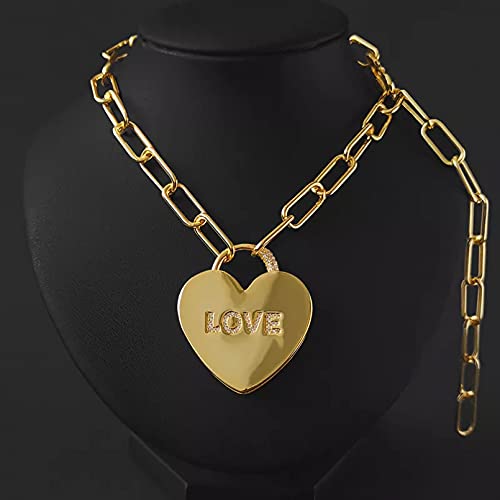 N/Ａ Regalo Colgante de Collar de Mujer Diseño de Collar en Forma de corazón, Personalidad de Moda Simple, Marca de Lujo de Gama Alta, Regalo de joyería para Mujer de Mónaco