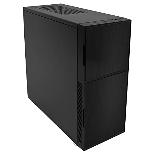 Nanoxia Deep Silence 5 Rev.B Full-Tower Negro Carcasa de Ordenador - Caja de Ordenador (Full-Tower, PC, De plástico, Acero, ATX,EATX,Micro-ATX,Mini-ATX,XL-ATX, Negro, 18,5 cm)