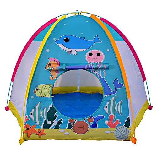 NARMAY Play Tent Ocean World - Tienda de campaña para niños en interiores y exteriores (72 x 60 x 48 pulgadas)