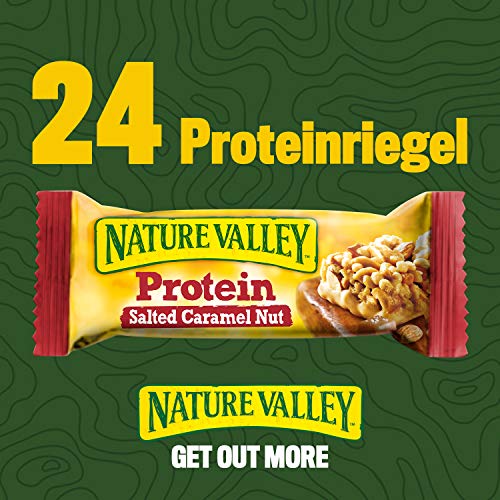 Nature Valley Proteína salada de caramelo, 8 unidades (8 x 160 g multipack con 4 barras de proteínas)