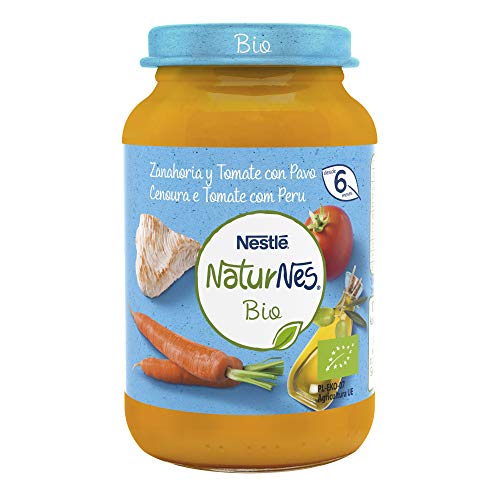 Naturnes BIO Tarritos carne Nestlé Zanahoria Tomate Pavo 190g - Pack de 6